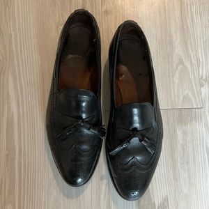 Allen Edmonds black tassel loafers